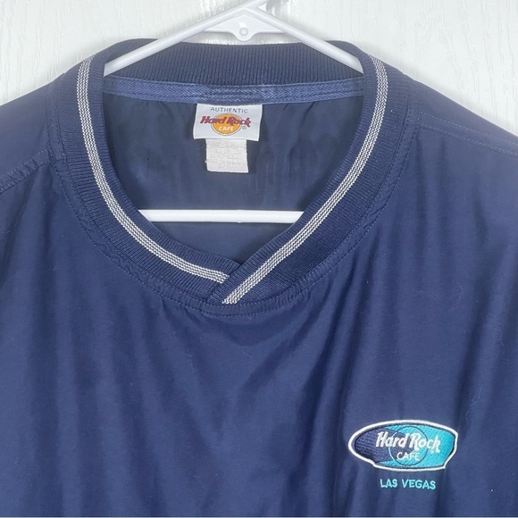 Vintage Hard Rock Cafe Pull Over Las Vegas Size Small/ medium Blue - Picture 3 of 10